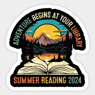 Adventure Begins At Your Library Summer Reading 2024 Sticker